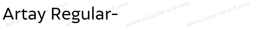 Artay Regular字体转换